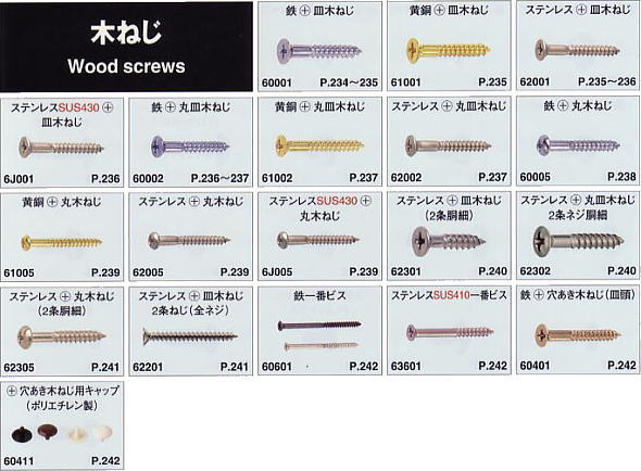 ؂˂ / Wood screws